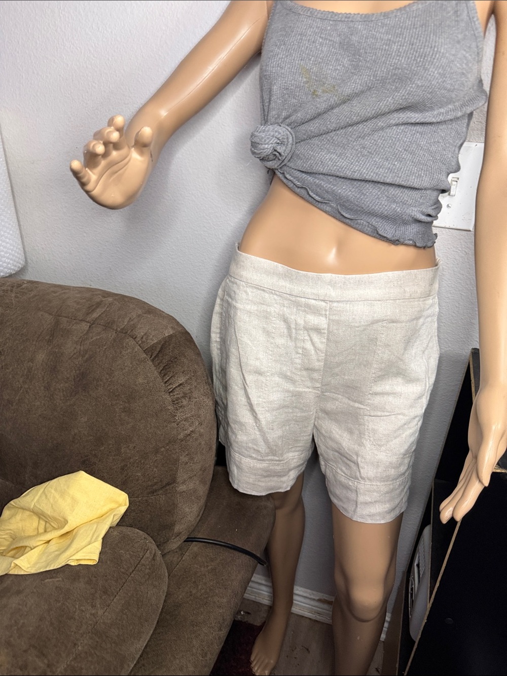 Banana Republic Linen Blend Shorts NWT Lightweight Summer Size M